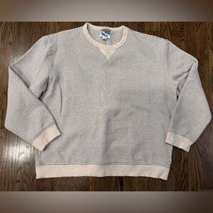 Marine Layer Crewneck Sweater size large gray and cream